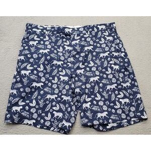 Ralph Lauren Chino Shorts Mens Size 36 Multi Animal Print Slash‎ Pockets Comfort
